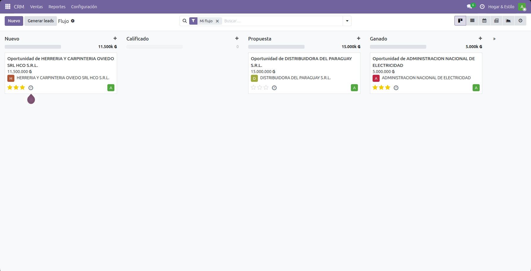 Pantalla de Odoo 05